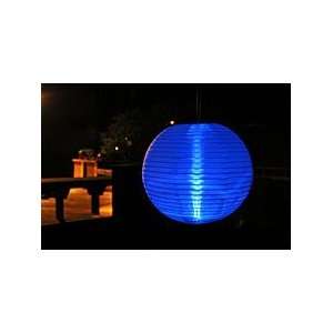   Outdoor Party Lantern Battery Operated 2 LED Blue