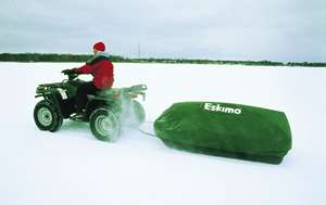   and slush out while pulling or trailering your Eskimo Ice Shelter