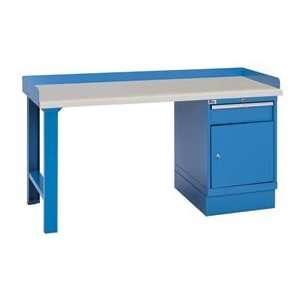   Drawer Cabinet W/Shelf, Plastic Laminate Top   Blue: Home Improvement