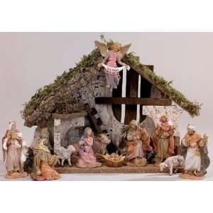   Limited Edition Signed Nativity Set w/Italian Stable