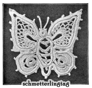 Vintage Irish Crochet Book Butterfly Embellishment 1912  