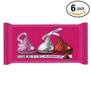 Hersheys Valentines Kisses, Milk Chocolate, 8.5 Ounce Bags (Pack of 