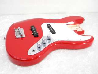 Custom Jazz Standard Bass Classic Cherry Red FULLY LOADED MUST SEE 