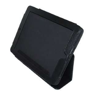   Black Textured Folio Case Protector for Apple iPad With Built in Stand