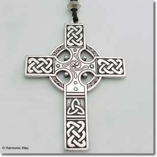 Extra Large CELTIC CROSS ~ Detailed Pendant Necklace  