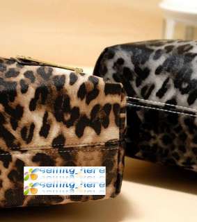   Fashion Leopard print Shoulder Bag Handbag PU leather+purse makeup b18