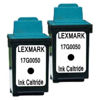 Pack Compatible (2) Lexmark 50 Black Ink Cartridge  
