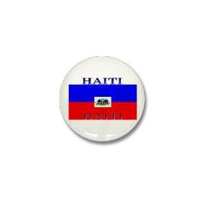  Haiti Haitian Flag Haiti Mini Button by  Patio 