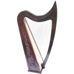  22 String Rosewood Harp with case Musical Instruments