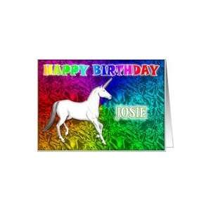  Josies Unicorn Dreams Birthday Card Health & Personal 