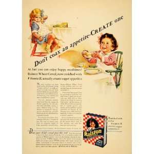  1932 Ad Ralston Wheat Hot Cereal Frances Tipton Hunter 