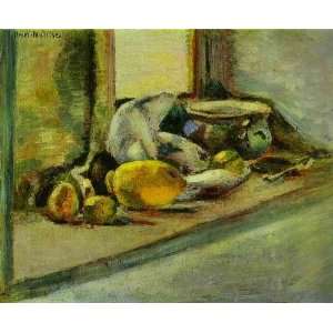    Blue Pot and Lemon Henri Matisse Hand Painted Art