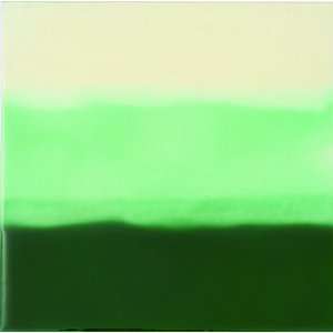  Solistone Hand Painted Field Tri Color Green 6 x 6 Inch 