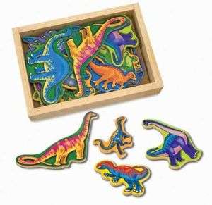 New MAGNETIC Wooden DINOSAURS Set by Melissa & Doug  