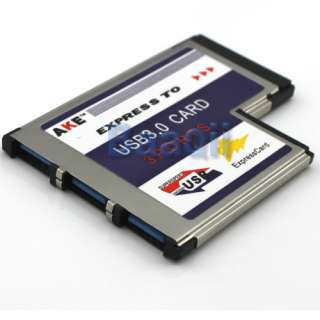 Laptop 54mm Express Card ExpressCard to 3 Port USB 3.0 Adapter 