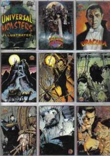 Universal Monsters Illustrated Trading Cards Set