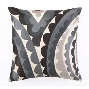 Trina Turk Vivacious Embroidered Charcoal Pillow