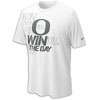 Nike Dri Fit Official Practice T Shirt   Mens   Oregon   White / Grey