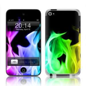  Apple iPod Touch 4G  DARK COLOR FLAMES  (fourth generation 