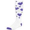 Red Lion Hearts Sock   Womens   White / Purple