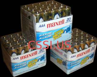 20 Pack AA Batteries Maxell Alkaline **Fresh and NEW**  