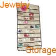 New Beige Jewelry Hanging Storage Organizer Bag 80 Pocket Non Woven 