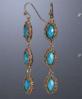 Kendra Scott turquoise Rena linear drop earrings   
