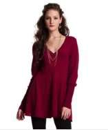 style #312054502 hollyberry cashmere deep v flared sweater