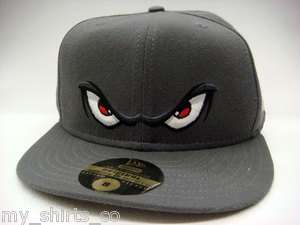 Lake Elsinore Gray Black Red New Era fitted Hat  