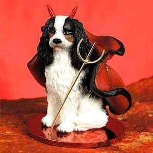 Cavalier King Charles Spaniel, Black/White Tiny Ones Dog Devil (2 1/2 