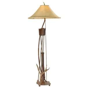  Mule Deer Antler Bow & Arrow Floor Lamp