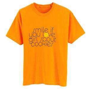 SMILE if you LOVE Girl Scout COOKIES T Shirt Size SM XL  
