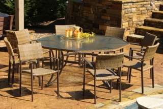 TORTUGA OUTDOOR MARACAY 9 PC DINING SET with 8 CHAIRS  
