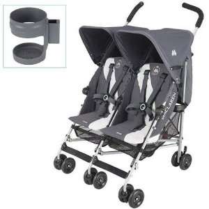  Maclaren WDN12022 Twin Triumph with Cup holder   Charcoal 