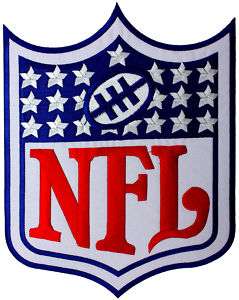 GIANT NFL LOGO FOOTBALL EMBROIDERED PATCH  