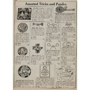  1934 Ad Tricks Puzzles Magic Key Chinese Pin Mutt Jeff 