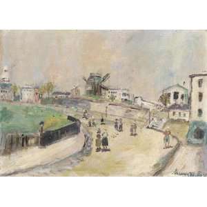 Hand Made Oil Reproduction   Maurice Utrillo   24 x 18 inches   View 