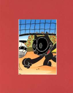 FELIX THE CAT~Mat Print~Volleyball Star  