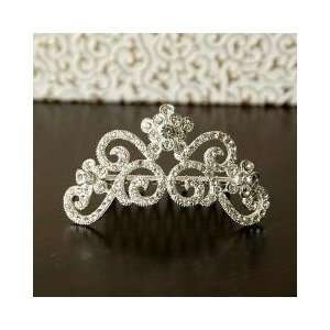  Crown Comb Hair Silver Headdress Bridal Accessory 
