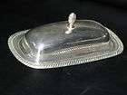 SILVER PLATED BUTTER DISH~WM. ROGERS~ 887~SHE SHELL STY