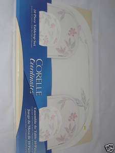 Corelle Pink Trio Placemats Coasters Hot Pad Set New  