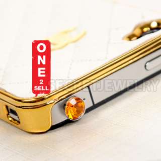 CZ Diamond Anti Dust 3.5mm Earphone Jack Plug Stopper for iPhone 4 4S 