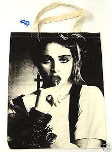 MADONNA Lollipop 80s Pop Star Icon Punk Rock Tote Bag  