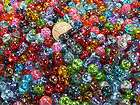 POUND LOT 8MM ROUND COLOR FUSION LAMPWORK GLASS BEADS