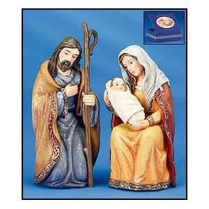 2pc Holy Family Nativity Set, St. Josesph & St. Mary Holding Baby 
