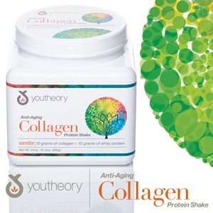youtheory Anti Aging Collagen Protein Shake Vanilla   24 oz  