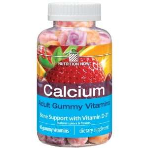 com Nutrition Now Dietary Supplements Calcium 60 count Gummy Vitamins 