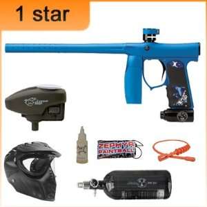  Invert Mini 1 Star Nitro Paintball Gun Package   Dust Blue 