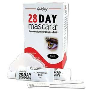   28 Day Mascara Permanent Eyelash & Eyebrow Tint Kit   Black Beauty