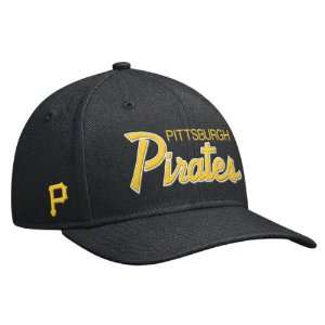  Pittsburgh Pirates Nike Black SSC Snapback Adjustable Hat 